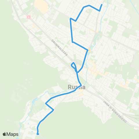 ZKM Gdynia Rumia Szmelta - Rumia Partyzantów map