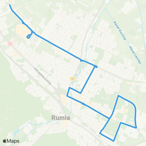 ZKM Gdynia Reda Bosmańska - Reda Bosmańska map