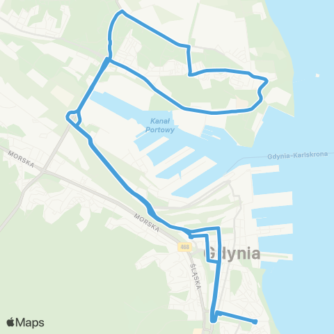 ZKM Gdynia Dom Marynarza - Oksywie Dolne map