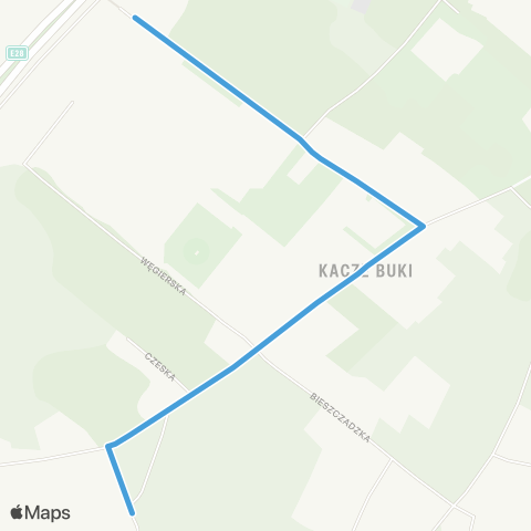 ZKM Gdynia Kacze Buki Puszczyka - Kacze Buki map