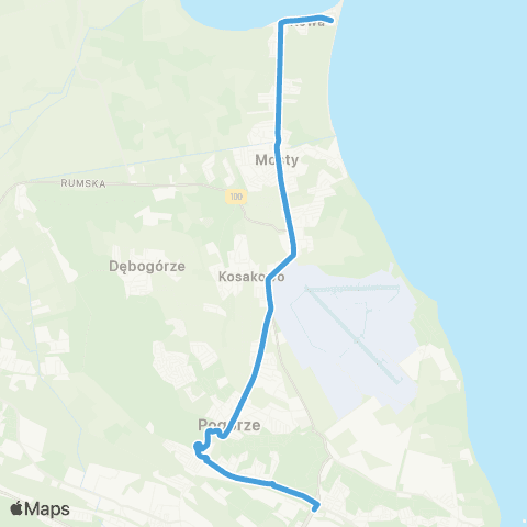 ZKM Gdynia Obłuże Centrum - Rewa - Bursztynowa map