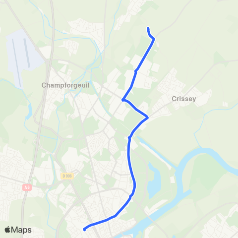 Zoom Chalon Centre - Virey-le-Grand E.S.A.T. map