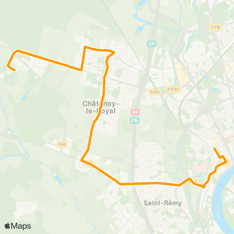 Zoom Châtenoy Condorcet - Dracy-le-Fort Pôle santé map