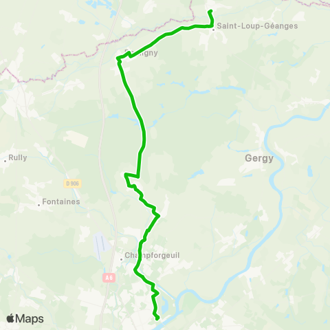 Zoom St-Loup-Geanges Mairie - Chalon Pôle Colisée map