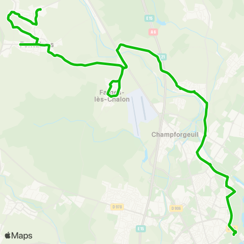 Zoom Fontaines Lycée - Chalon Pôle Colisée map