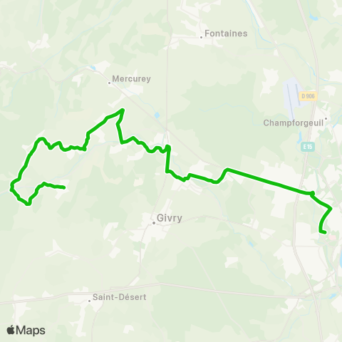 Zoom Châtel-Moron Bourg - Chalon Pôle Bellevue map