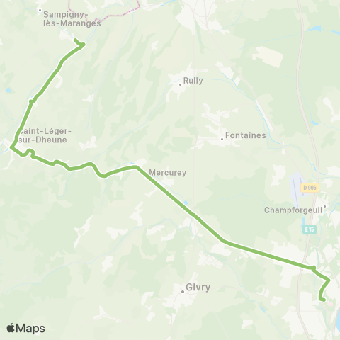 Zoom Cheilly les Maranges-Chalon map