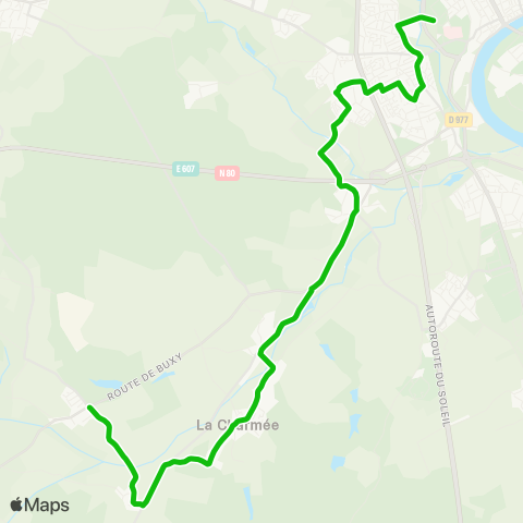 Zoom Granges - Chalon Pôle Bellevue map