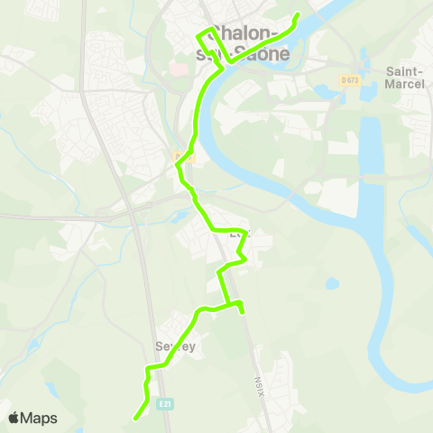 Zoom Saint-Rémy Briet - Sevrey C.H.S. map