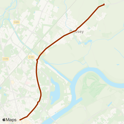 Zoom Navette Cimetière Nord map