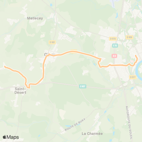 Zoom Résazoom Côte Chalonnaise Sud map