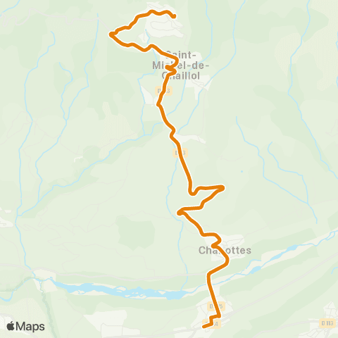 Zou - Réseau proximité St Michel de Chaillol-Chabottes (R) map