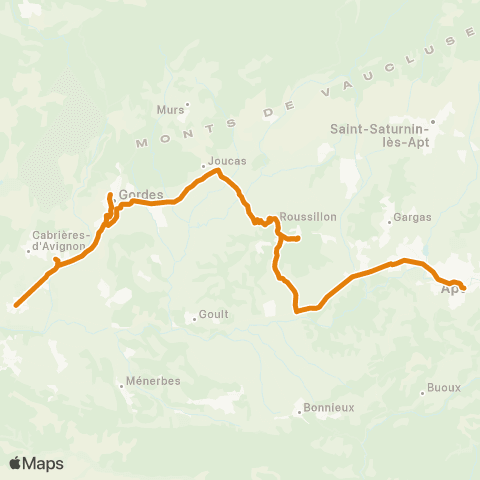 Zou - Réseau proximité Apt - Gordes - Cavaillon map