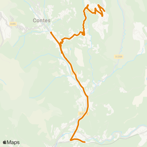 Zou - Réseau proximité Sclos de Contes-la Grave de Contes map
