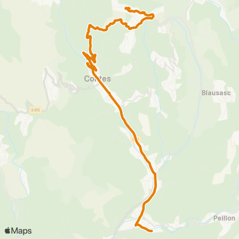 Zou - Réseau proximité Contes la Grave - Berre les Alpes map