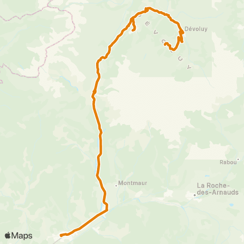 Zou - Réseau proximité Veynes-le Devoluy map