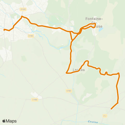 Zou - Réseau proximité L'Isle sur la Sorgue - Coustellet map