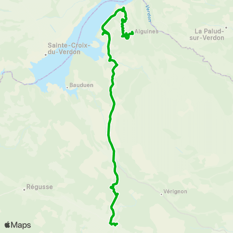 Zou - Réseau scolaire Aiguines - Aups map