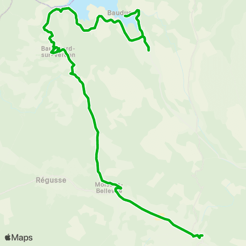 Zou - Réseau scolaire Baudinard - Aups map