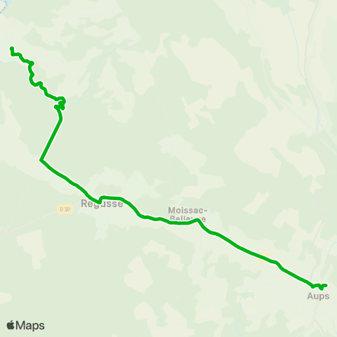 Zou - Réseau scolaire Artignosc - Aups map