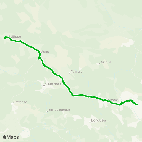 Zou - Réseau scolaire Regusse - Draguignan map