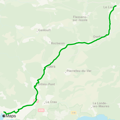 Zou - Réseau scolaire Le Luc - Toulon map