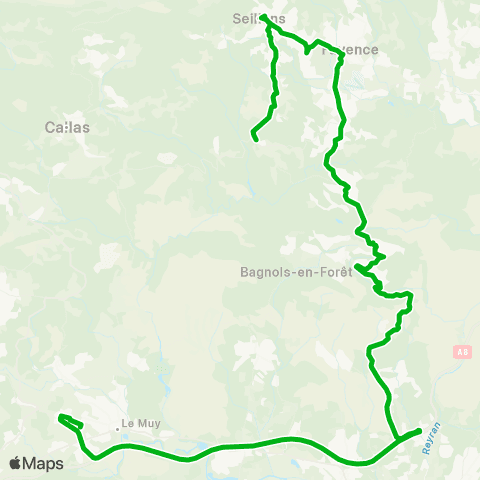 Zou - Réseau scolaire Seillans - le Muy map