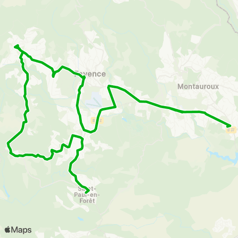 Zou - Réseau scolaire Saint Paul en Forêt - Montauroux map