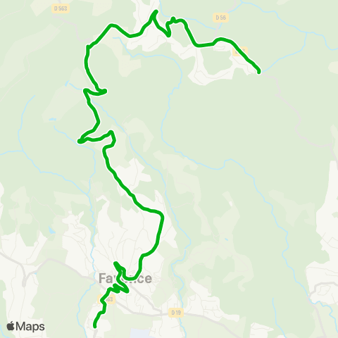 Zou - Réseau scolaire Mons - Fayence map