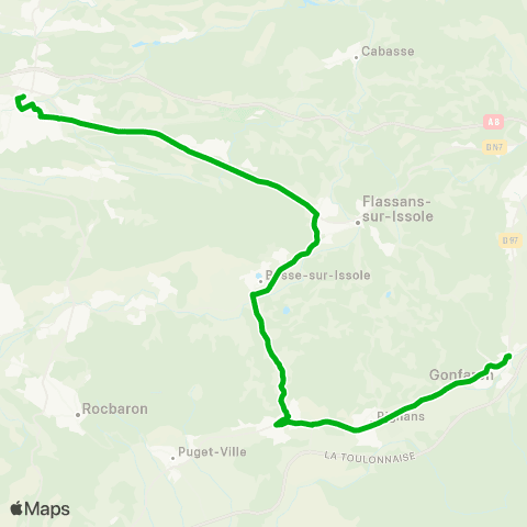 Zou - Réseau scolaire Gonfaron - Brignoles map