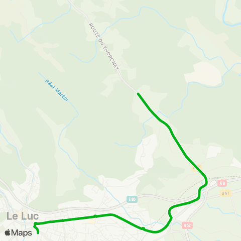 Zou - Réseau scolaire Le Cannet - le Luc map