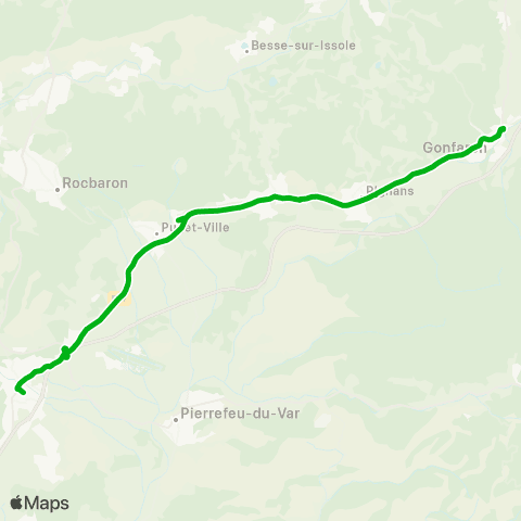 Zou - Réseau scolaire Gonfaron - Cuers map
