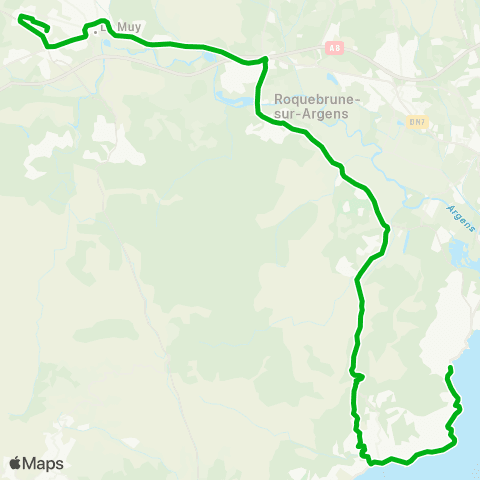 Zou - Réseau scolaire Saint Raphael - le Muy map