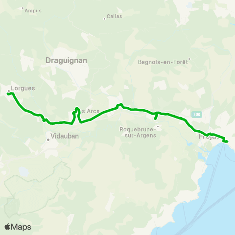 Zou - Réseau scolaire Saint Raphael - Lorgues map
