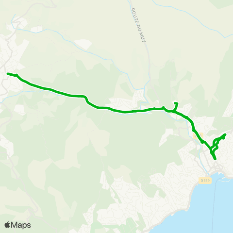 Zou - Réseau scolaire Plan de la Tour - Ste Maxime map
