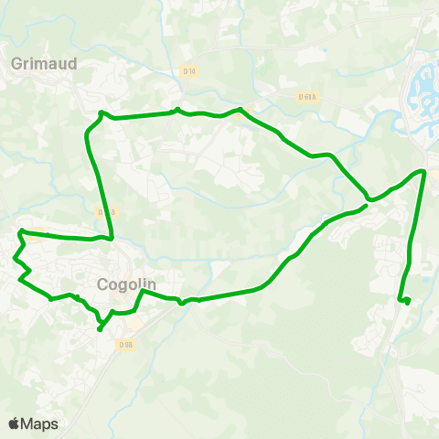 Zou - Réseau scolaire Cogolin - Gassin map