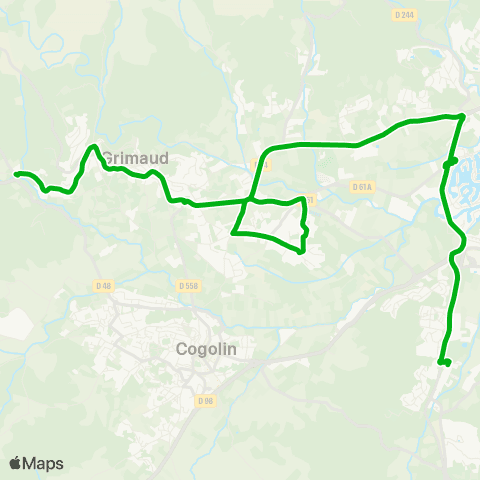 Zou - Réseau scolaire La Garde Freinet - Gassin map