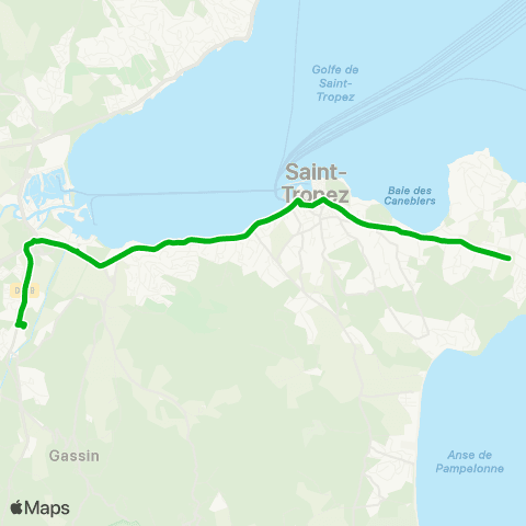 Zou - Réseau scolaire Saint Tropez - Gassin map
