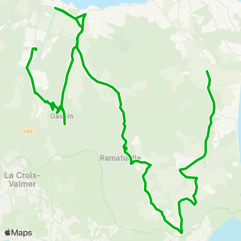 Zou - Réseau scolaire Ramatuelle - Gassin map