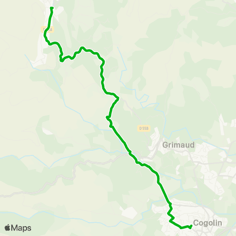 Zou - Réseau scolaire La Garde Freinet - Cogolin map