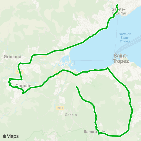 Zou - Réseau scolaire Gassin - Sainte Maxime map
