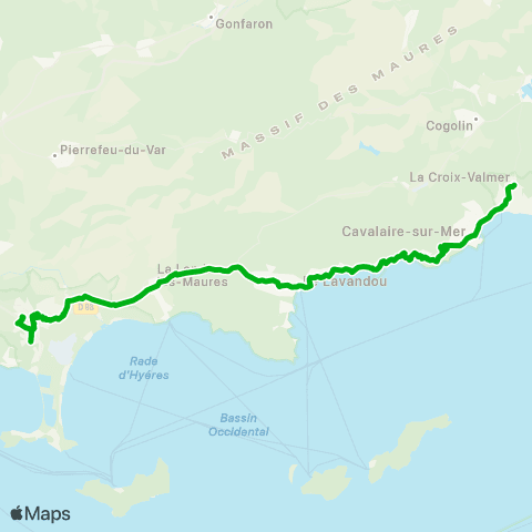 Zou - Réseau scolaire La Croix Valmer - Hyeres map