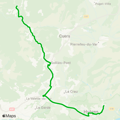 Zou - Réseau scolaire Meounes - Hyeres map
