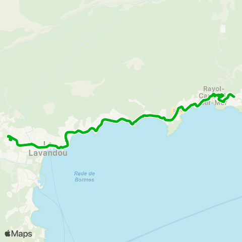 Zou - Réseau scolaire Le Rayol Canadel - Bormes les Mimosas map