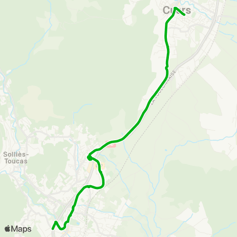 Zou - Réseau scolaire Sollies Pont - Cuers map