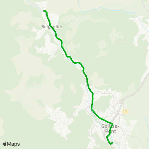Zou - Réseau scolaire Belgentier - Sollies Pont map