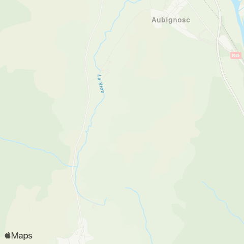 Zou - Réseau scolaire Châteauneuf Val St Donat - Aubignosc map