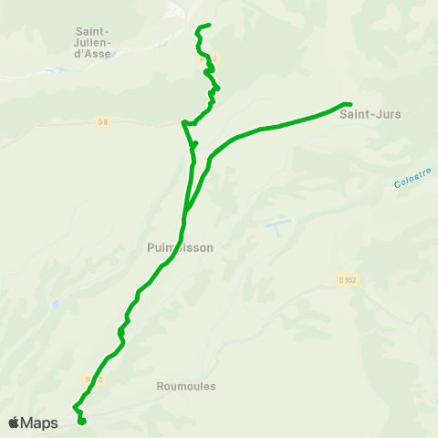 Zou - Réseau scolaire Bras d'Asse - Riez map