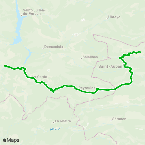 Zou - Réseau scolaire Brianconnet - Castellane map