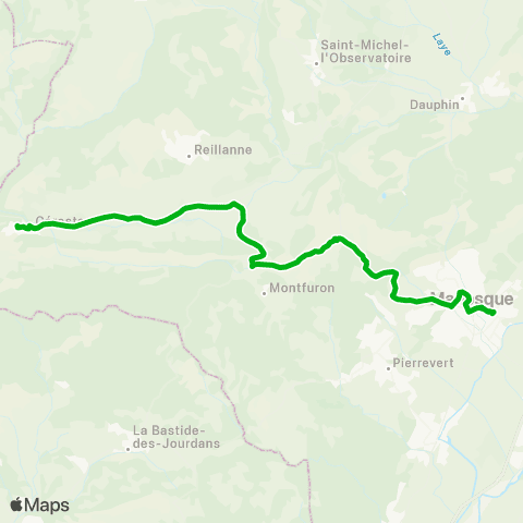 Zou - Réseau scolaire Cereste - Manosque map